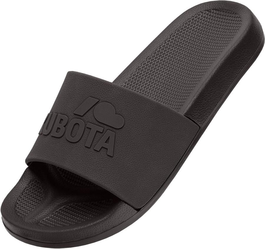 Kubota Strand- badschoen ' Men's Slip-On Dark Green Basic Plain Pool Slides' bruin