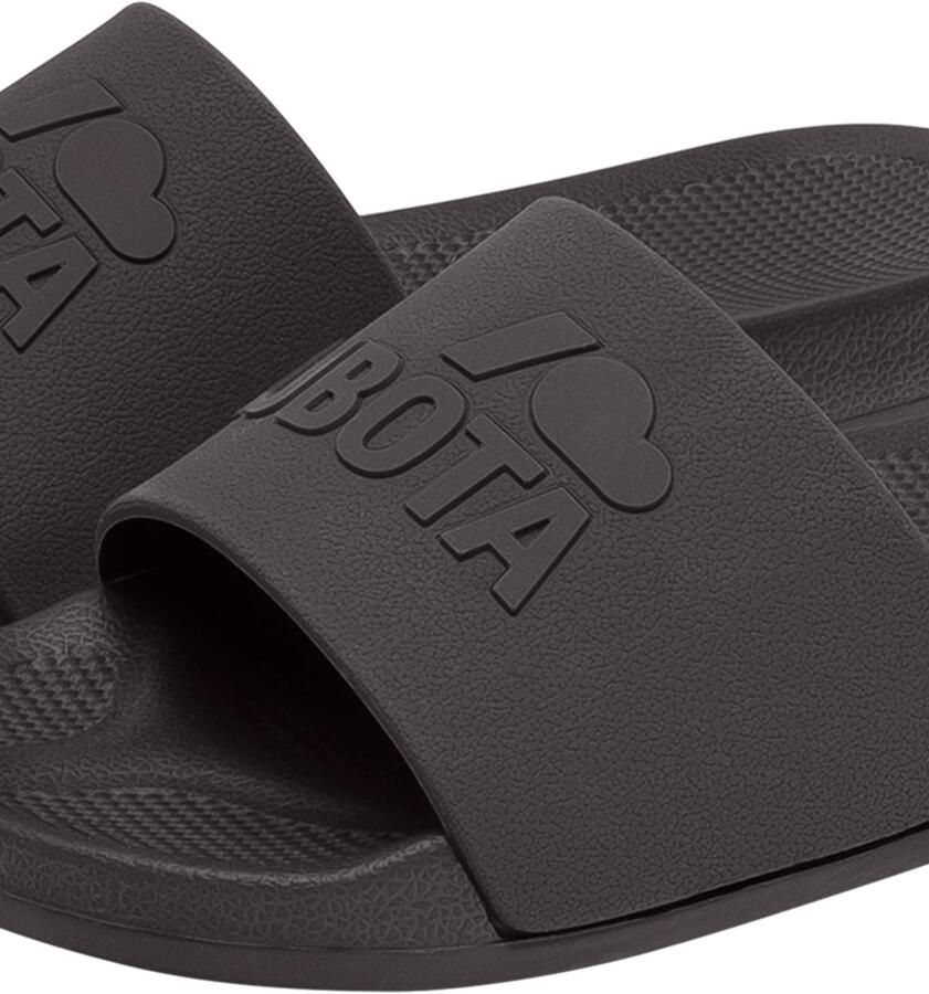 Kubota Strand- badschoen ' Men's Slip-On Dark Green Basic Plain Pool Slides' bruin - Foto 3