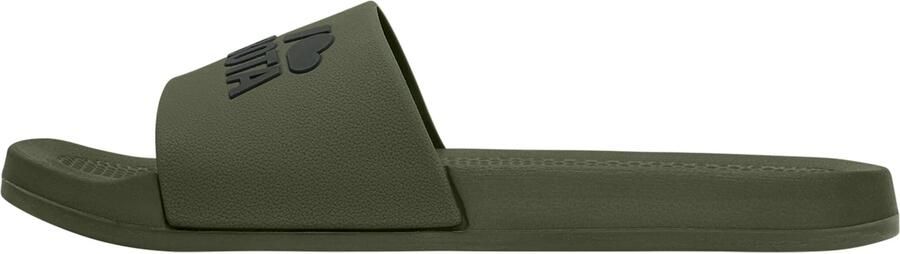 Kubota Strand- badschoen ' Men's Slip-On Dark Green Basic Plain Pool Slides' kaki - Foto 6