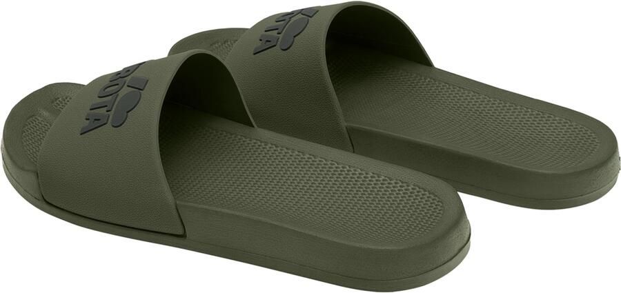 Kubota Strand- badschoen ' Men's Slip-On Dark Green Basic Plain Pool Slides' kaki - Foto 5