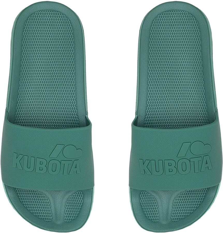 Kubota Strand- badschoen ' 's Slip-On Light Green Basic Plain Pool Slides' donkergroen - Foto 2