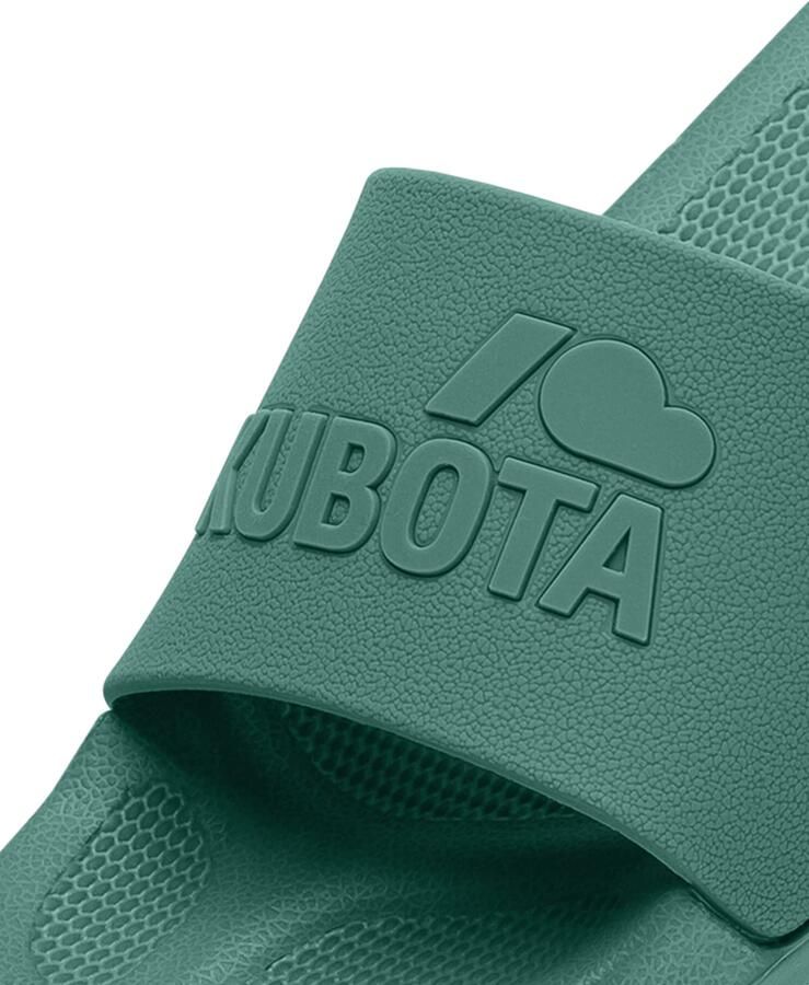 Kubota Strand- badschoen ' 's Slip-On Light Green Basic Plain Pool Slides' donkergroen - Foto 3