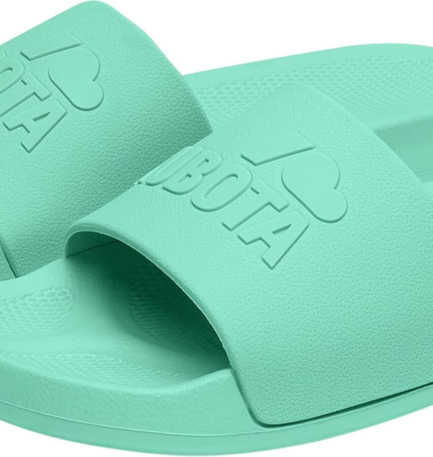 Kubota Strand- badschoen ' Women's Slip-On Light Green Basic Plain Pool Slides' mintgroen - Foto 3