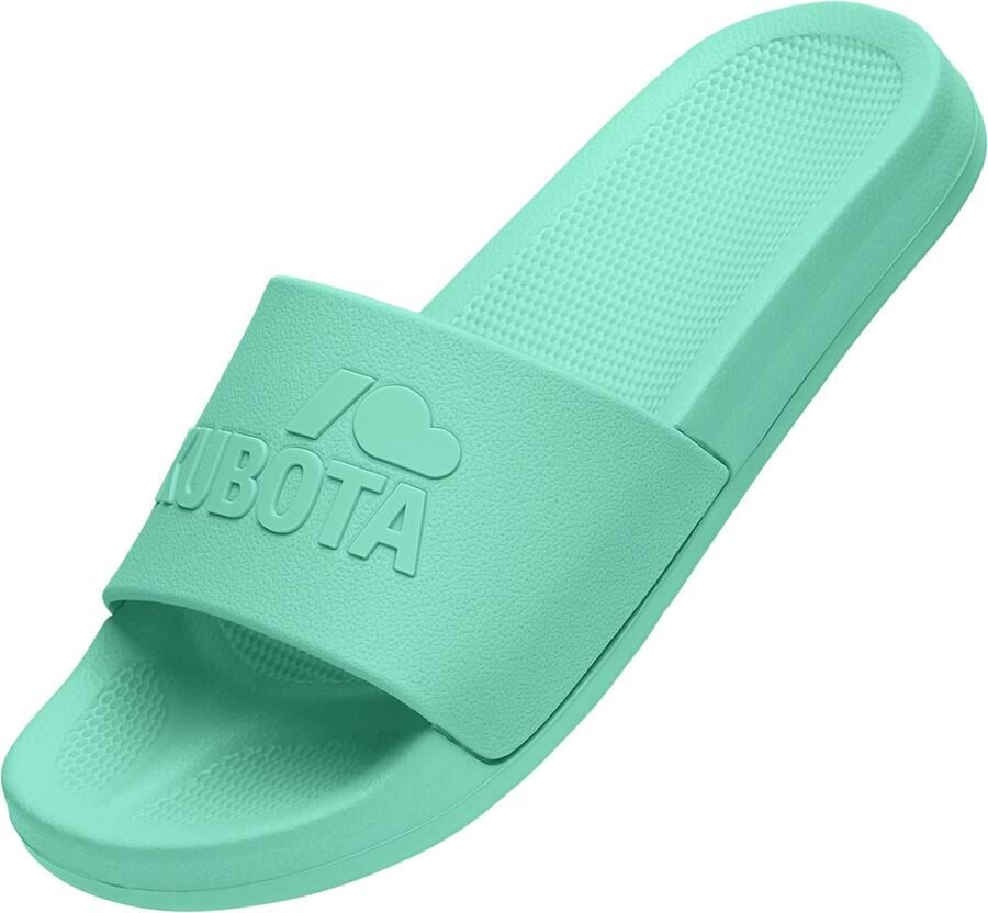 Kubota Strand- badschoen ' Women's Slip-On Light Green Basic Plain Pool Slides' mintgroen - Foto 4
