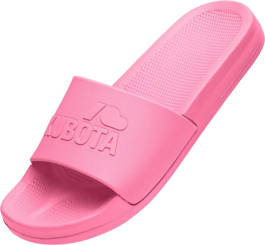 Kubota Strand- badschoen ' Women's Slip-On Light Green Basic Plain Pool Slides' pink - Foto 4
