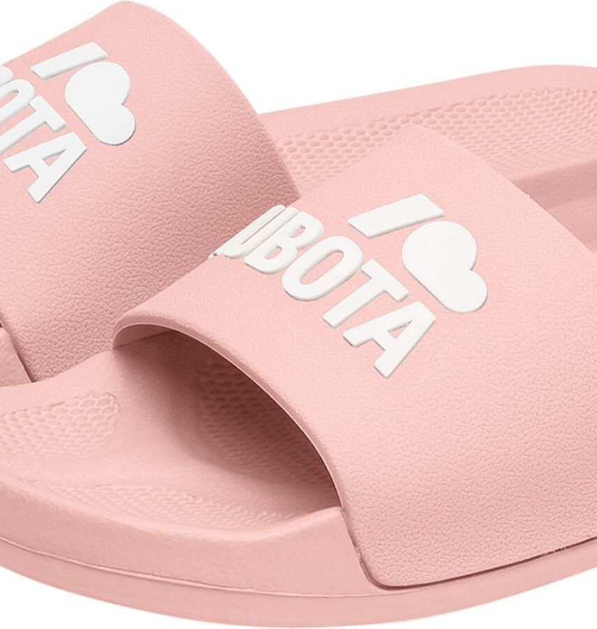 Kubota Strand- badschoen ' Women's Slip-On Mint Basic Plain Pool Slides' lichtroze - Foto 3