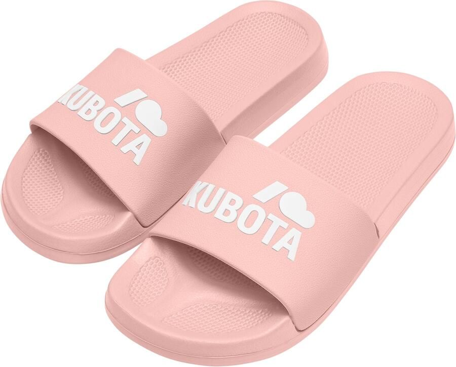 Kubota Strand- badschoen ' Women's Slip-On Mint Basic Plain Pool Slides' lichtroze - Foto 5