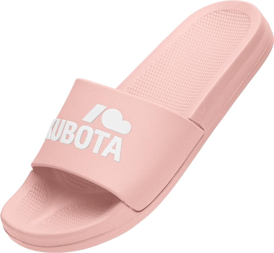 Kubota Strand- badschoen ' Women's Slip-On Mint Basic Plain Pool Slides' lichtroze - Foto 4