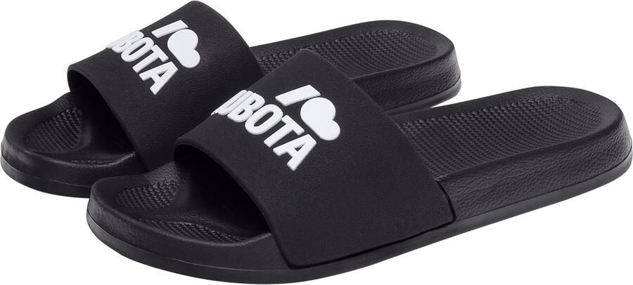 Kubota Strand- badschoen ' 's Slip-On Mint Basic Plain Pool Slides' zwart - Foto 6