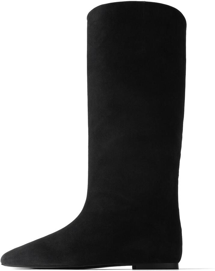 L37 HANDMADE SHOES Boots 'LEAVES ON THE GROUND' zwart
