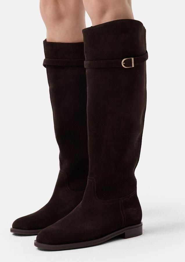 L37 HANDMADE SHOES Boots 'SEARCHING FOR A HERO' donkerbruin