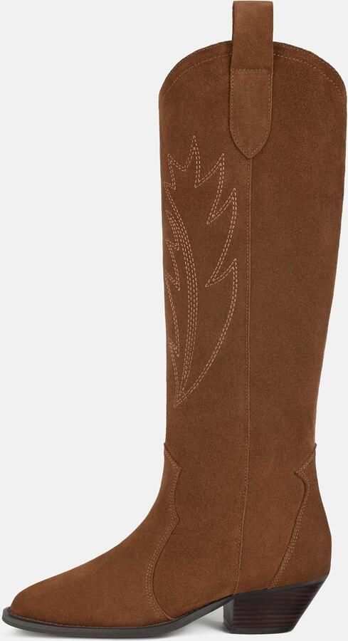L37 HANDMADE SHOES Cowboylaarzen 'LET'S GET LOST' karamel