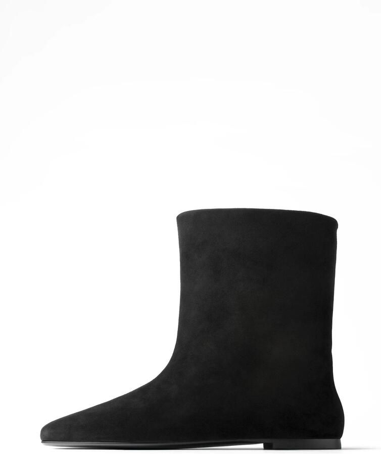 L37 HANDMADE SHOES Enkellaarsje 'BELONG TO THE NIGHT' zwart