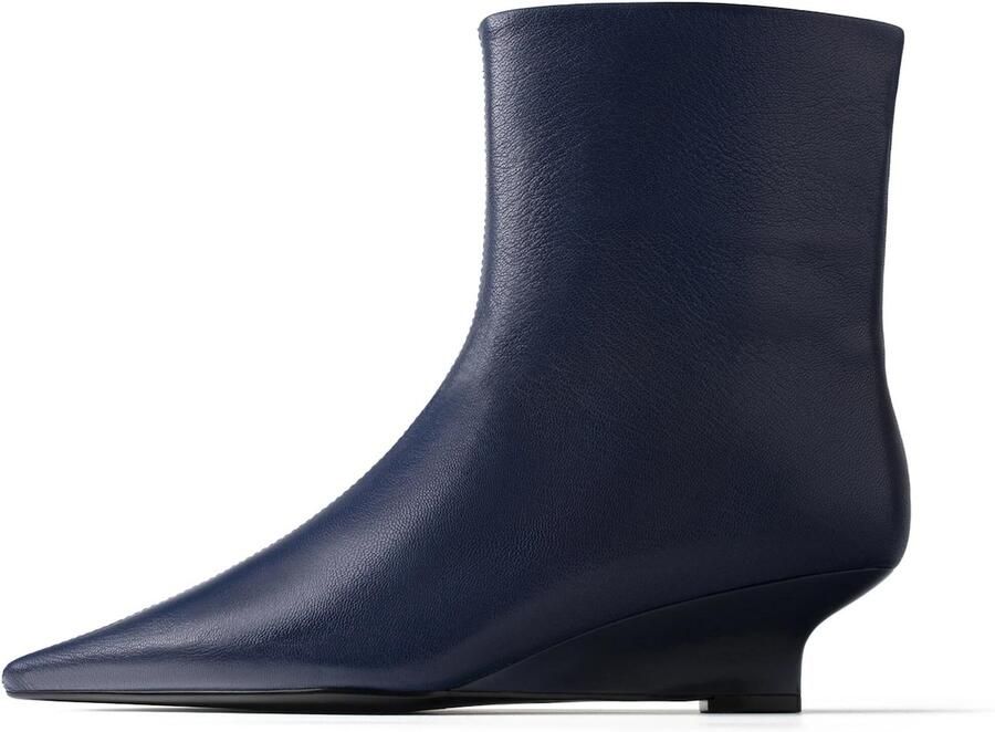 L37 HANDMADE SHOES Enkellaarsje 'BORN TO BE WILD' navy