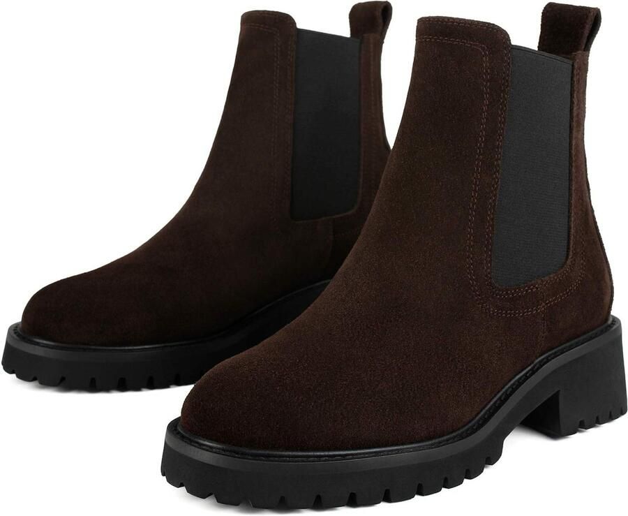 L37 HANDMADE SHOES Enkellaarsje 'FROM THE BEST' donkerbruin