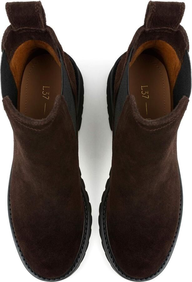 L37 HANDMADE SHOES Enkellaarsje 'FROM THE BEST' donkerbruin - Foto 4