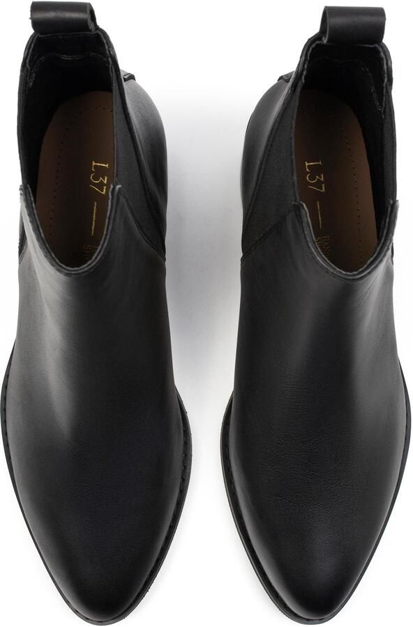 L37 HANDMADE SHOES Enkellaarsje 'GALACTIC MIST' zwart - Foto 4
