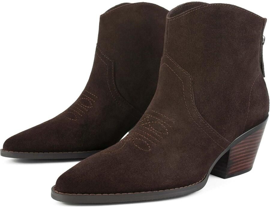 L37 HANDMADE SHOES Enkellaarsje 'IT'S NOT THE SAME' donkerbruin