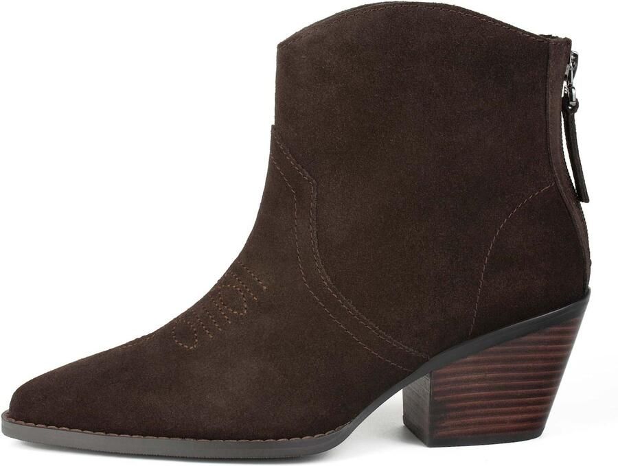 L37 HANDMADE SHOES Enkellaarsje 'IT'S NOT THE SAME' donkerbruin - Foto 3