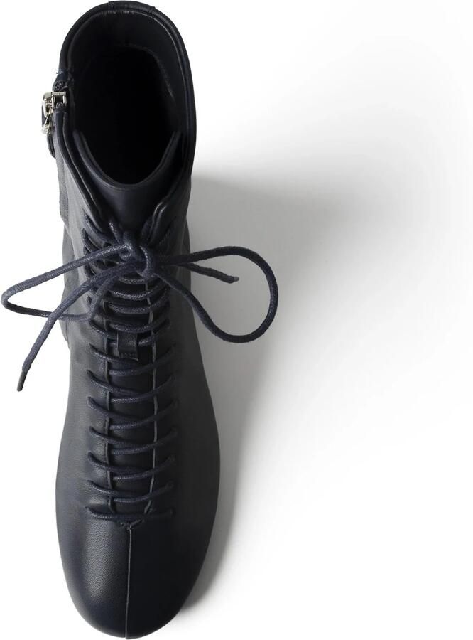 L37 HANDMADE SHOES Enkellaarsje 'LESS IS ALWAYS MORE' navy - Foto 3
