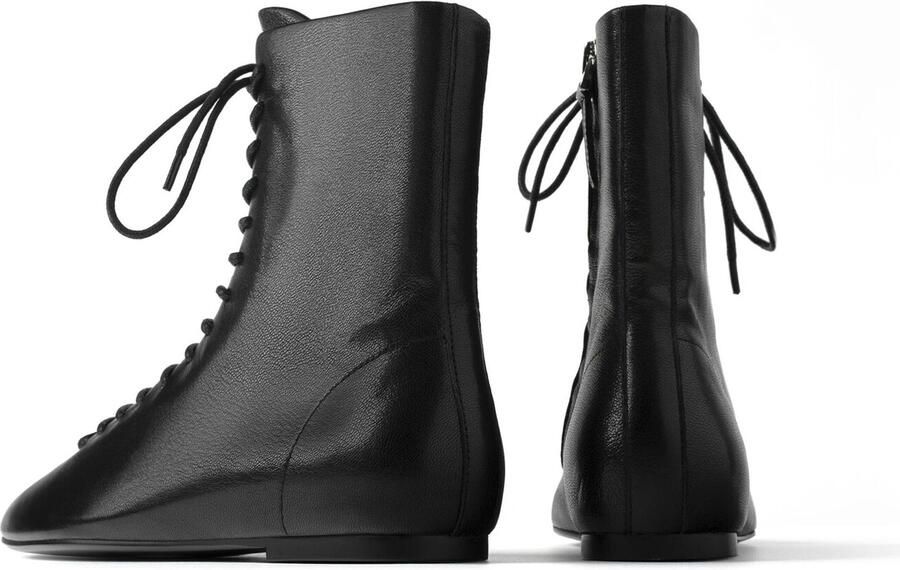 L37 HANDMADE SHOES Enkellaarsje 'LESS IS ALWAYS MORE' zwart - Foto 5