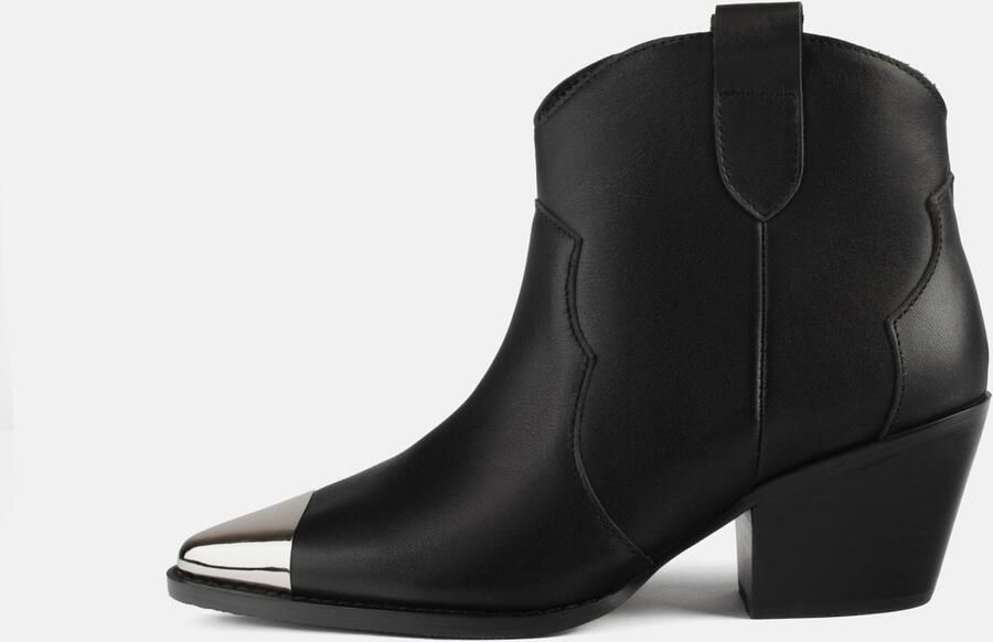 L37 HANDMADE SHOES Enkellaarsje 'MANHATTAN SKYLINE' zwart - Foto 4