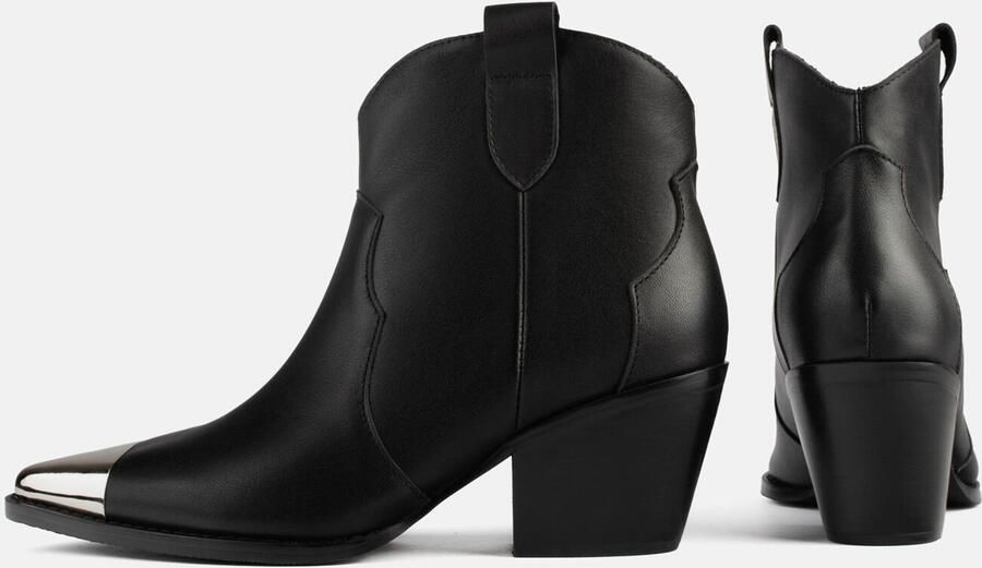 L37 HANDMADE SHOES Enkellaarsje 'MANHATTAN SKYLINE' zwart - Foto 6