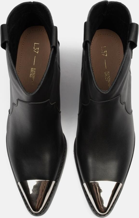 L37 HANDMADE SHOES Enkellaarsje 'MANHATTAN SKYLINE' zwart - Foto 5