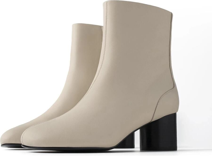 L37 HANDMADE SHOES Enkellaarsje 'MEET ME DOWNTOWN' beige - Foto 3