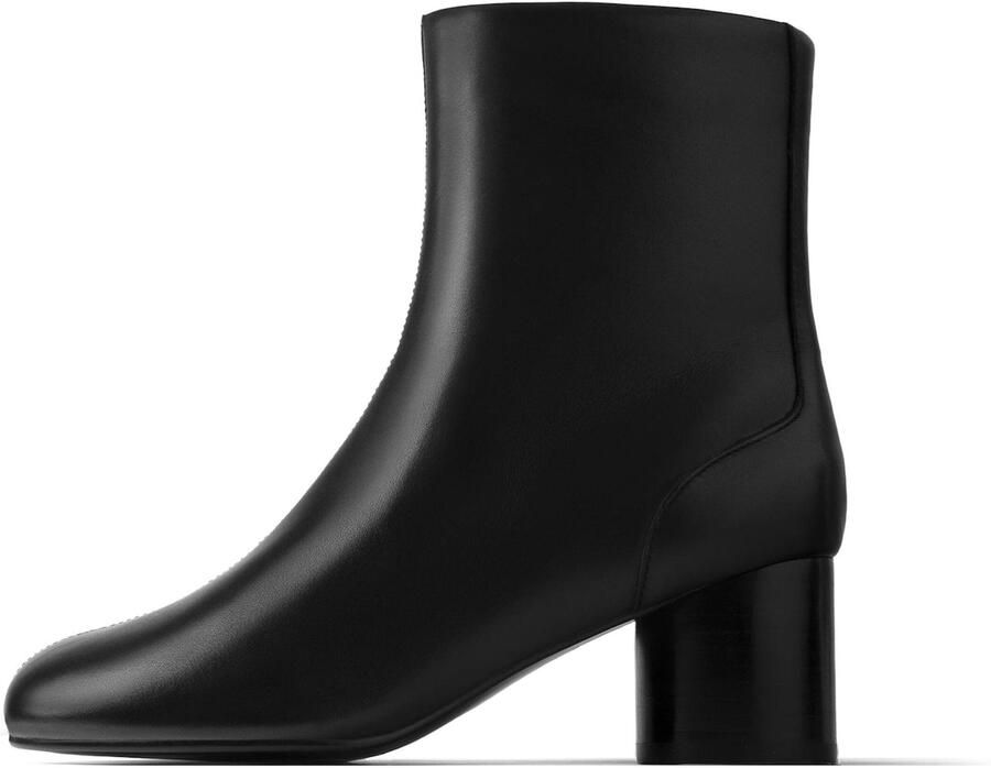 L37 HANDMADE SHOES Enkellaarsje 'MEET ME DOWNTOWN' zwart