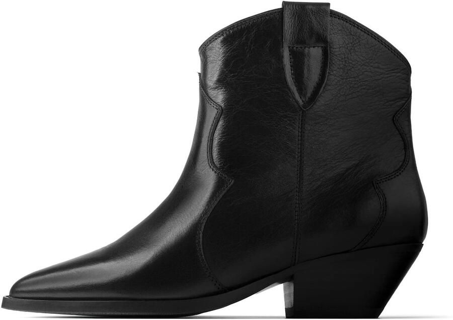 L37 HANDMADE SHOES Enkellaarsje 'NOTHING TO LOSE' zwart