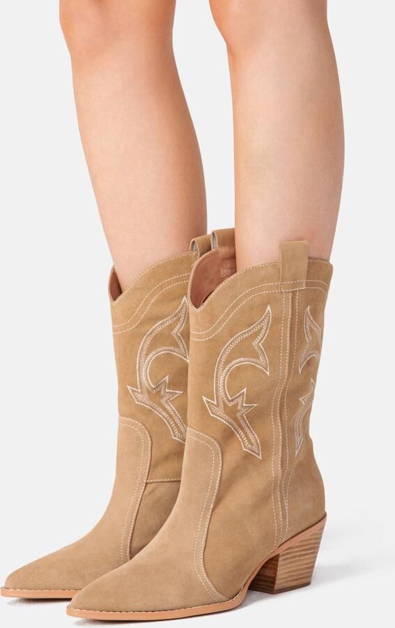L37 HANDMADE SHOES Enkellaarsje 'ONLY WANT YOU' camel - Foto 4