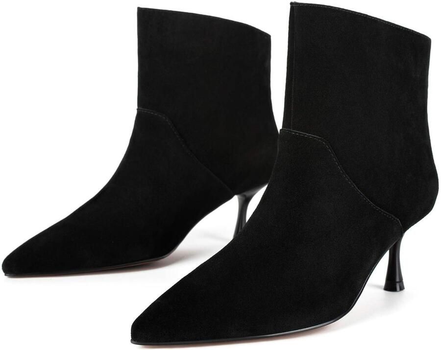 L37 HANDMADE SHOES Enkellaarsje 'SUPERLUMINAL' zwart