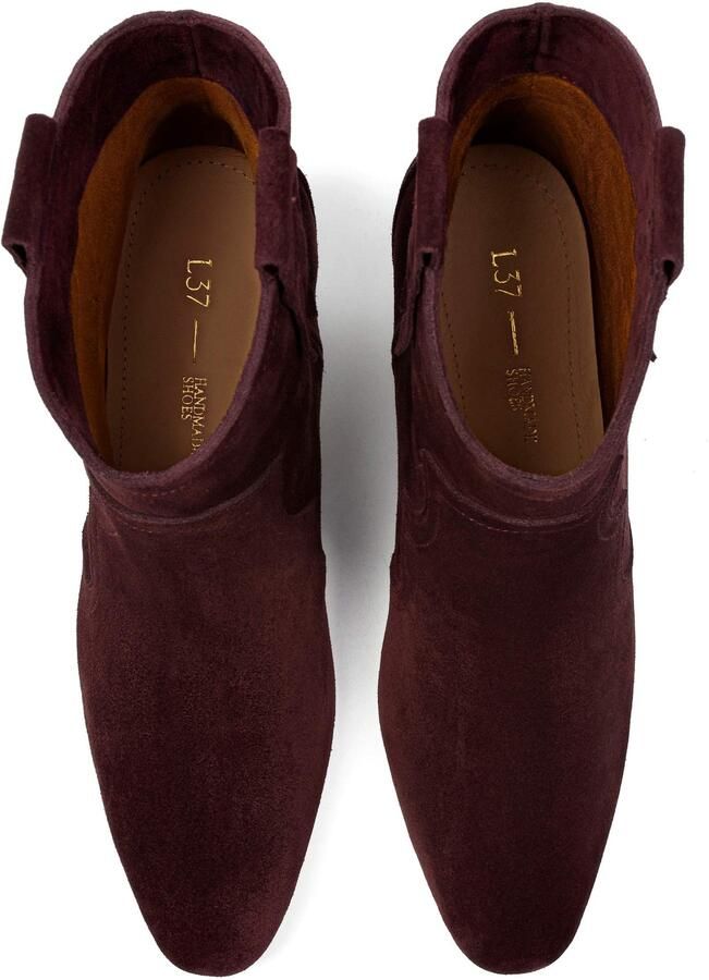 L37 HANDMADE SHOES Enkellaarsje 'TEXAS WIND' bourgogne - Foto 4