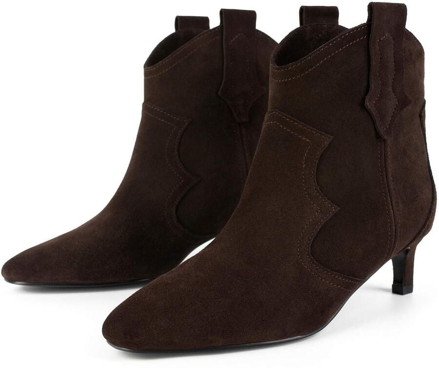 L37 HANDMADE SHOES Enkellaarsje 'TEXAS WIND' bruin