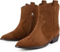 L37 HANDMADE SHOES Enkellaarsje 'WALK BETWEEN STARS' karamel - Karamel