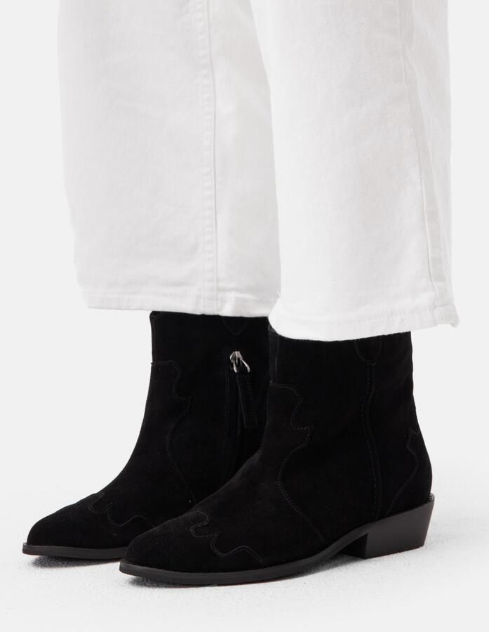 L37 HANDMADE SHOES Enkellaarsje 'WALK BETWEEN STARS' zwart - Foto 3