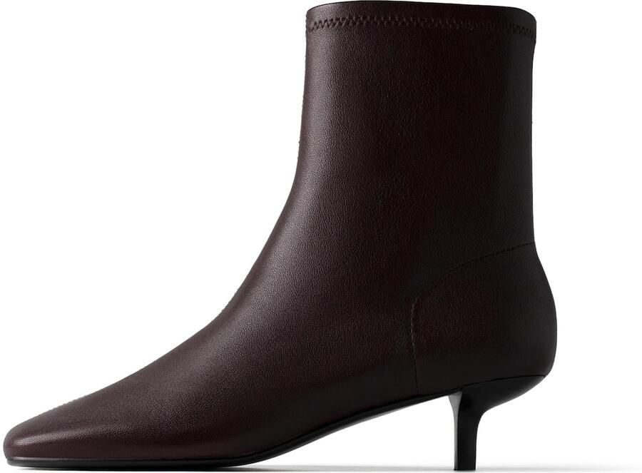 L37 HANDMADE SHOES Enkellaarsje 'YET UNKNOWN' rood