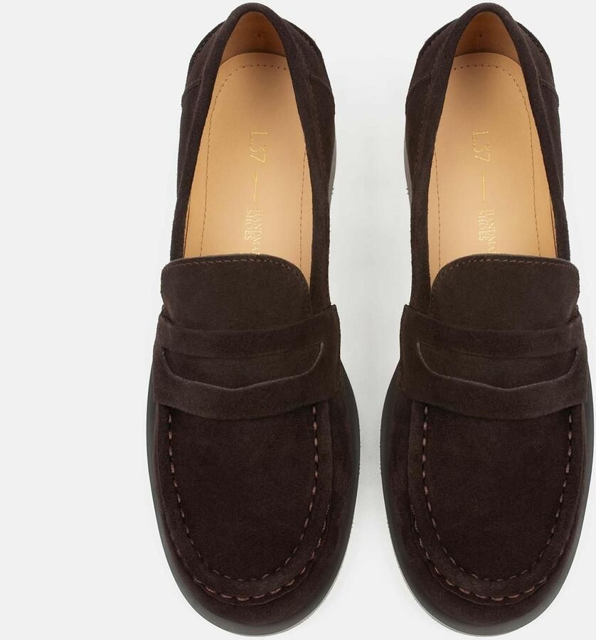 L37 HANDMADE SHOES Instappers 'GOOD ADVICE' bruin - Foto 2