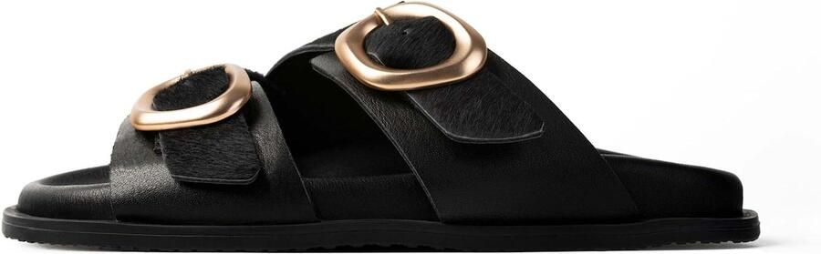 L37 HANDMADE SHOES Instappers 'STAY UNTIL TOMORROW' zwart