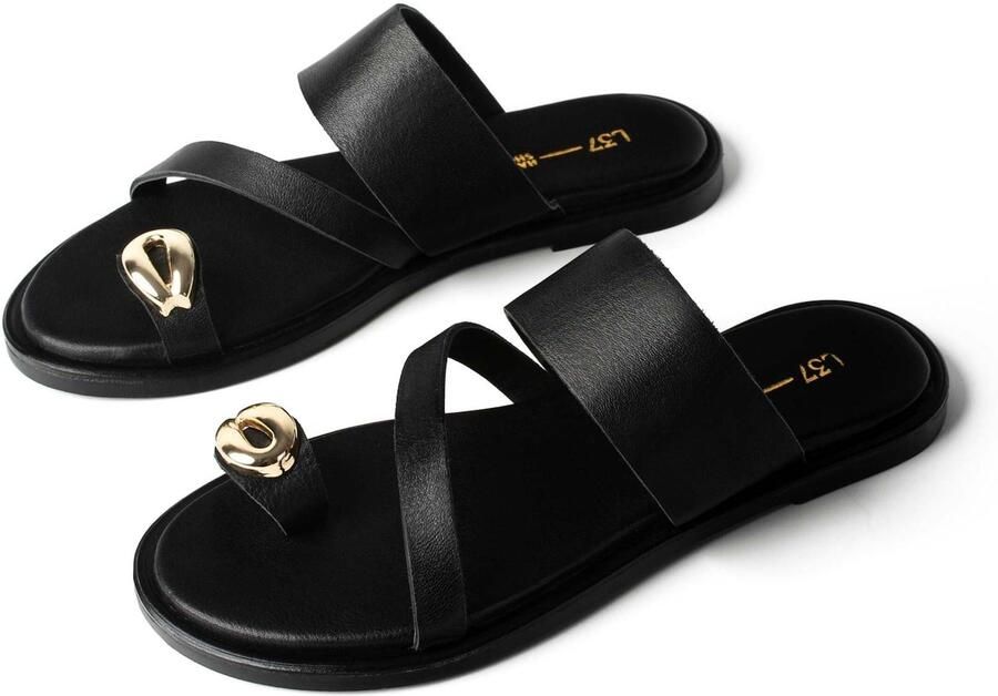 L37 HANDMADE SHOES Instappers 'SUNSET BELONGS TO US' zwart - Foto 2