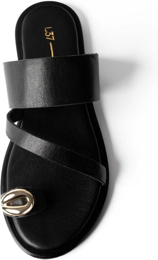 L37 HANDMADE SHOES Instappers 'SUNSET BELONGS TO US' zwart - Foto 3