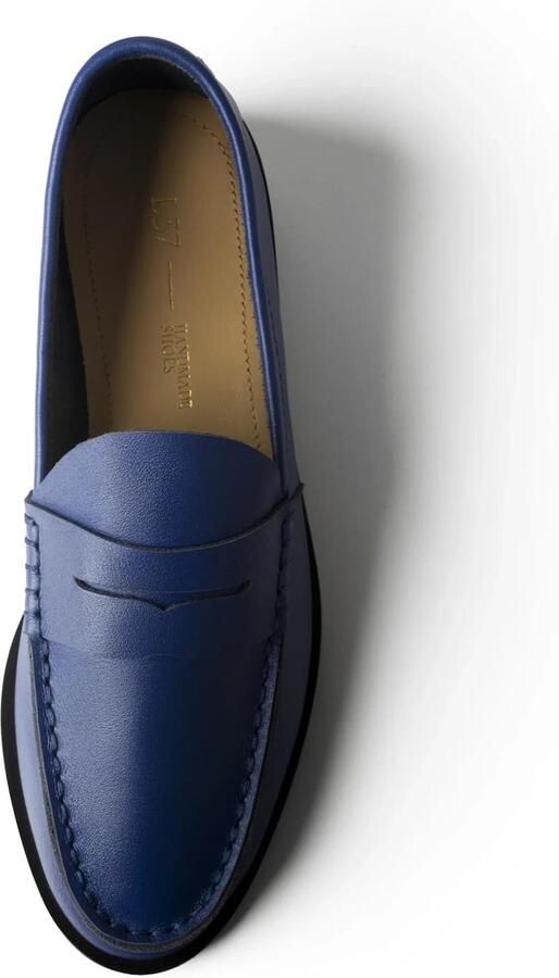 L37 HANDMADE SHOES Instappers 'TO MAKE IT EASIER' blauw - Foto 3