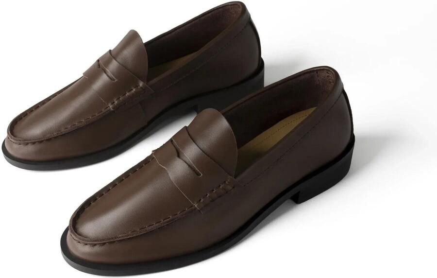L37 HANDMADE SHOES Instappers 'TO MAKE IT EASIER' chocoladebruin - Foto 2