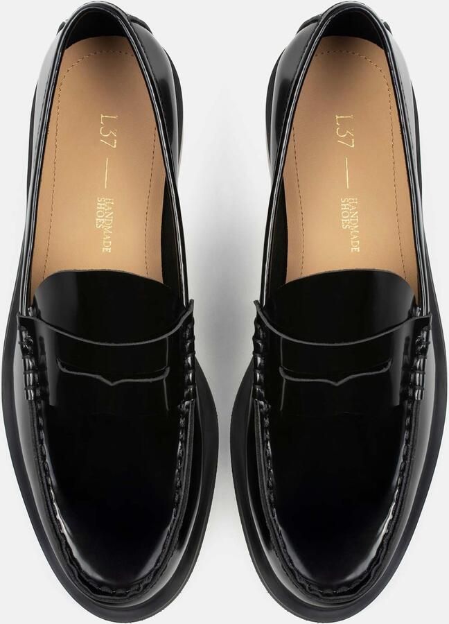 L37 HANDMADE SHOES Instappers 'TO MAKE IT EASIER' zwart - Foto 4