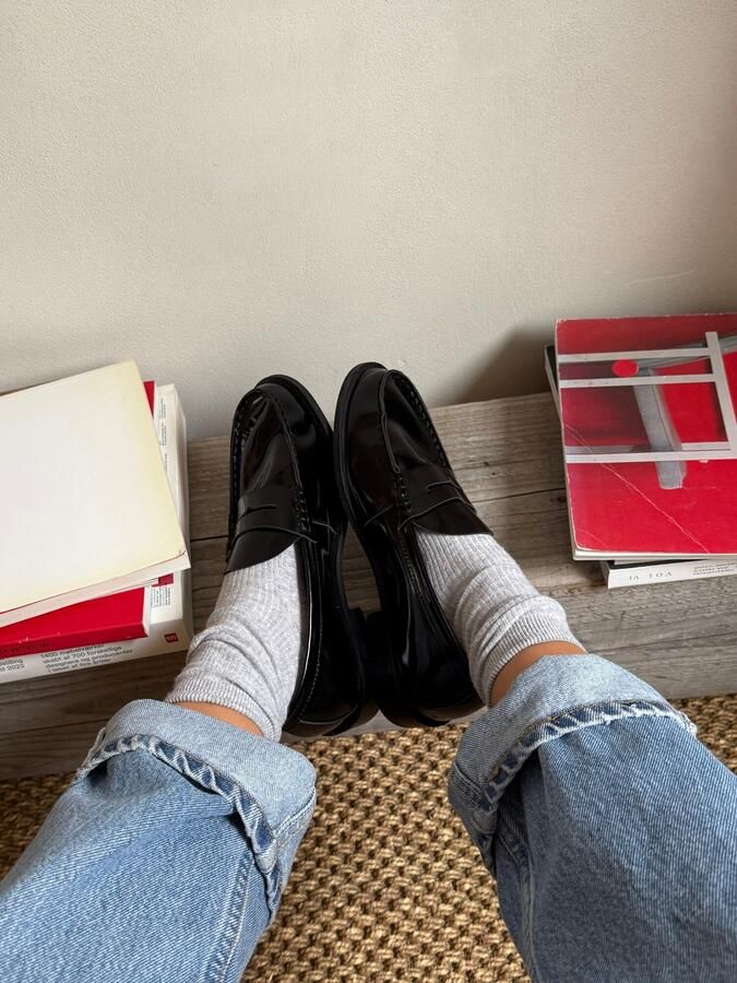 L37 HANDMADE SHOES Instappers 'TO MAKE IT EASIER' zwart - Foto 3