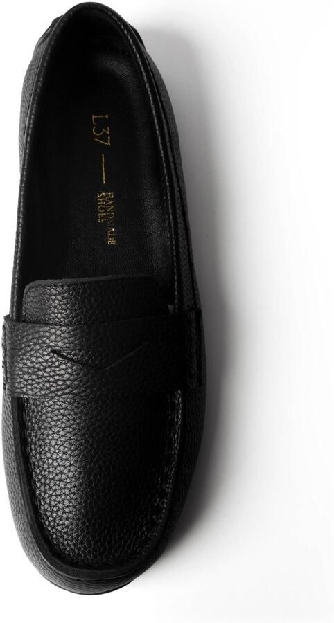 L37 HANDMADE SHOES Mocassins 'AFTER THE RAIN FALLS' zwart - Foto 3