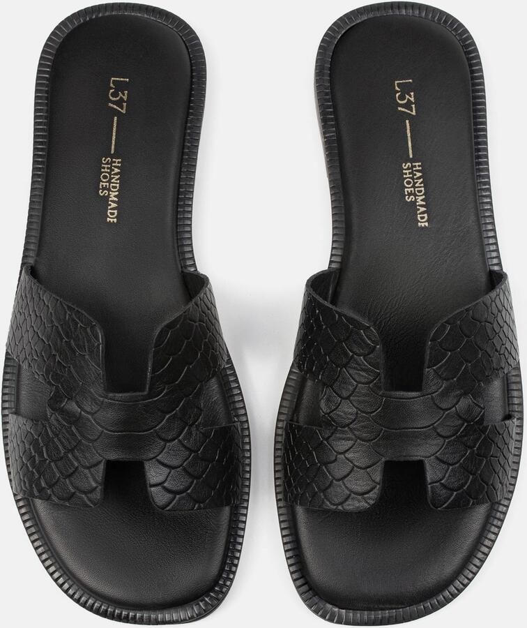 L37 HANDMADE SHOES Mocassins 'MELT TO THE OCEAN' zwart - Foto 2