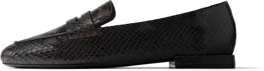 L37 HANDMADE SHOES Mocassins 'QUIET WINTER MORNING' donkerbruin