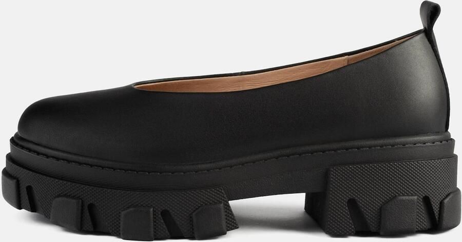 L37 HANDMADE SHOES Mocassins 'Straight Up' zwart